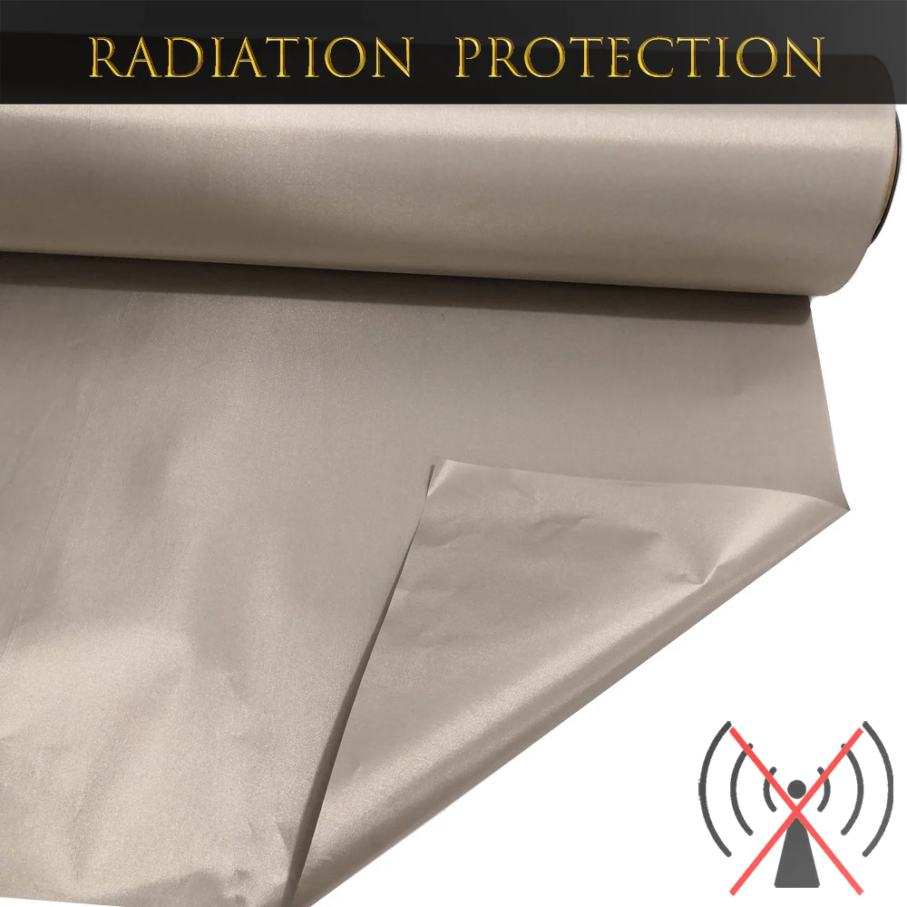 Military Grade Copper Fabric Reducing EMF EMI RFID Blocking Radiation at 95DB 38GHZ Electro Magnetic Highly Conductive