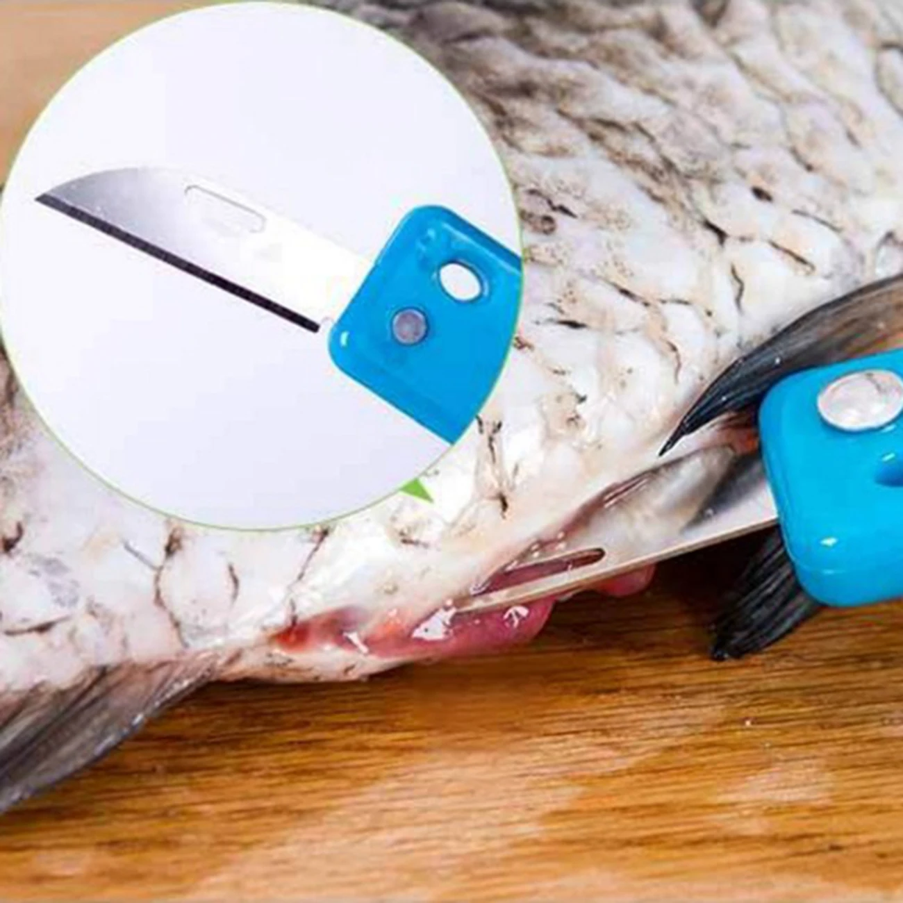 

1Pc Plastic Fish Scales Graters Scraper Fish Cleaning Tool Scraping Scales Device with Cover for Home Kitchen Cooking