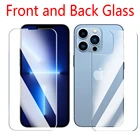 Переднее и заднее Защитное стекло для iphone 13, 12, 11 Pro Max, X, XS, XR, SE, закаленное стекло на iphone 13 Pro, 7, 8, 6s Plus, стекло