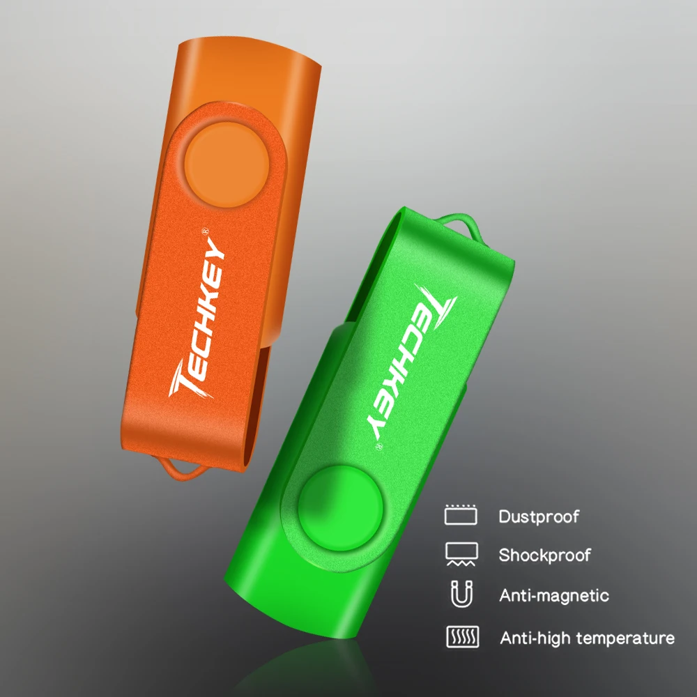 Usb флеш накопитель Techkey 32 ГБ 4 8 16 флешка usb карта памяти cle 100% реальная емкость 2 0 u