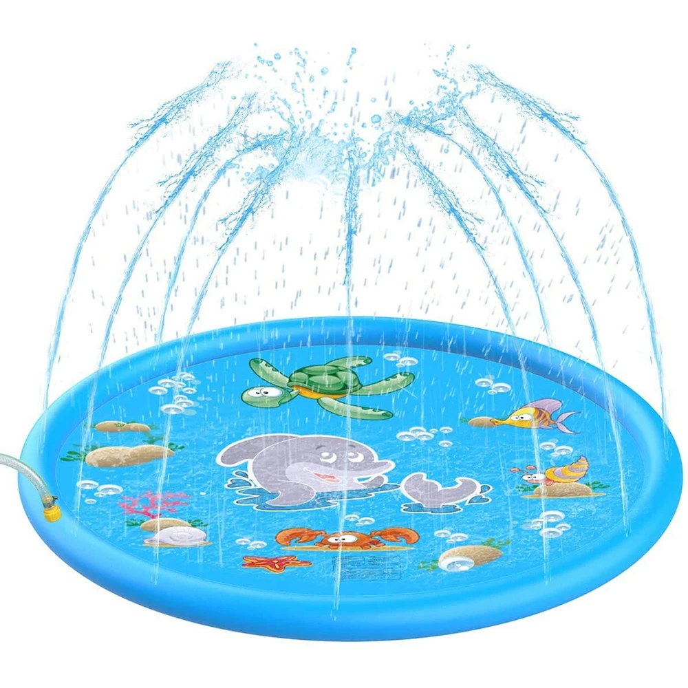 

Pet Sprinkler Pad Play Cooling Mat Swimming Pool Inflatable Water Spray Pad Mat Tub Summer Cool Dog Bathtub For Pets Dogs