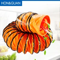 5m flexible pvc air ducting fan ventilation for kitchen toilet hydroponics extractor fan duct hose with clip ventilating vent