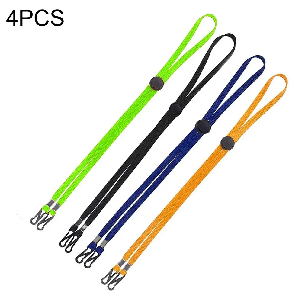 

Защитная маска для лица со шнурком 4 шт. маска для лица с удобным держателем веревочная маска против потери подвесная Шейная маска с лямкой н...