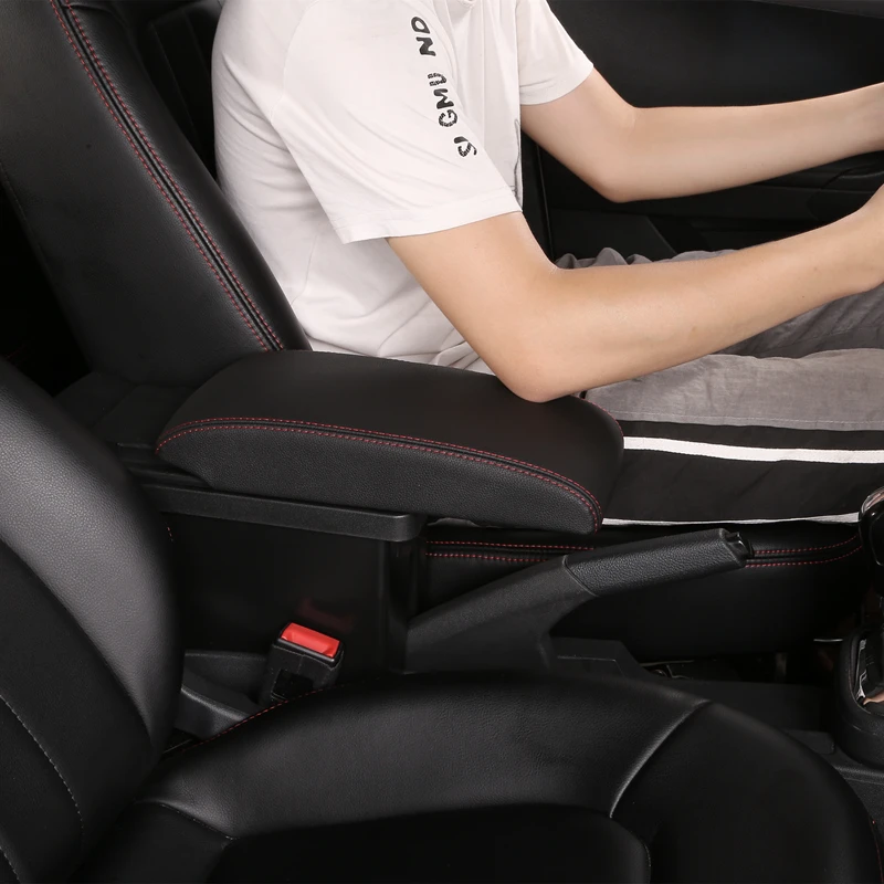 Ящик для хранения центральной консоли Peugeot 2008 двухслойный подлокотник USB зарядка