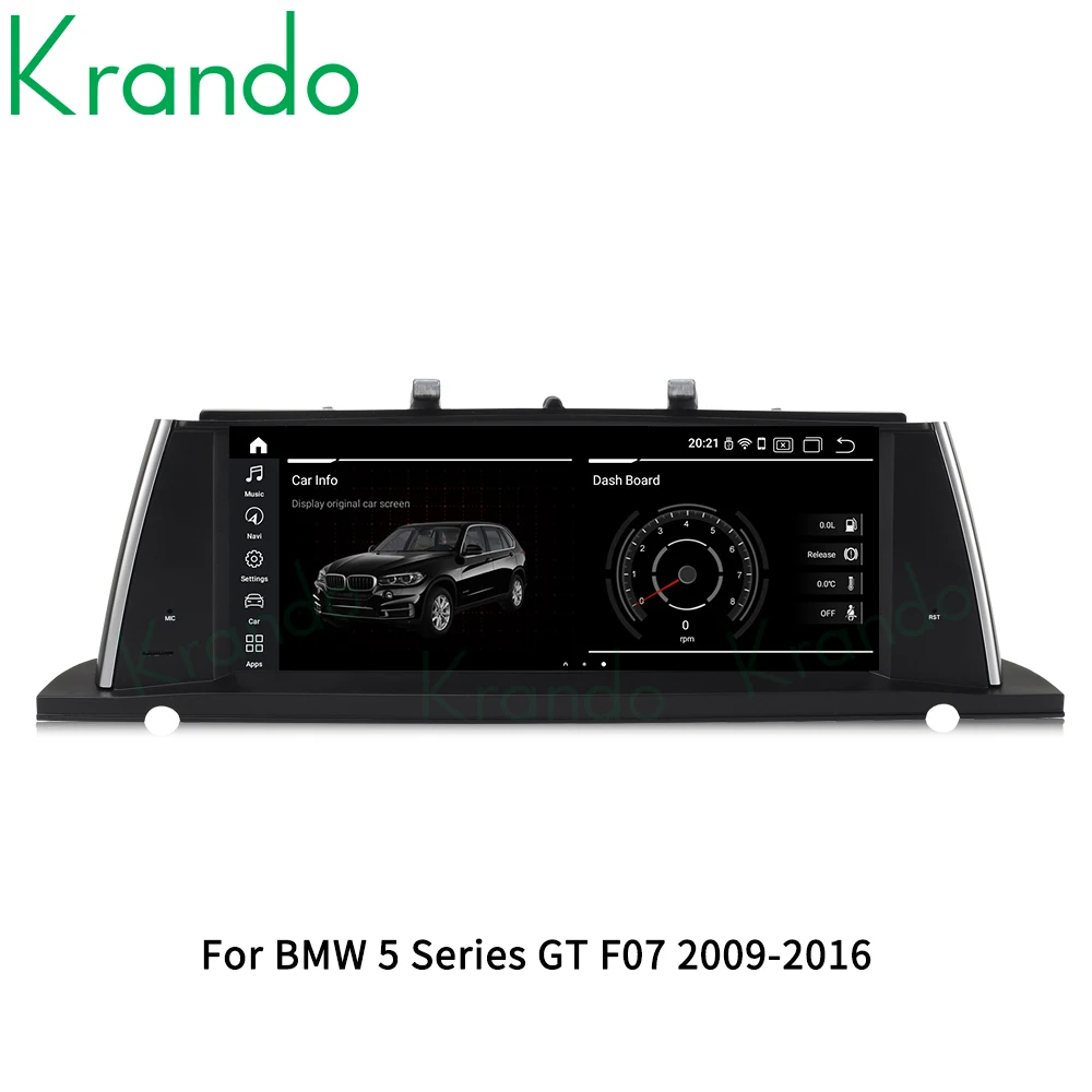 저렴한 Krando 안드로이드 11.0 6G 128G 10.25 자동차 오디오 BMW 5 시리즈 GT F07 CIC NBT 2009-2012 멀티미디어 라디오 플레이어 무선 Carplay