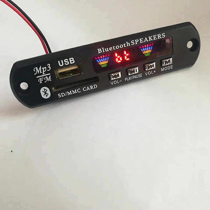 12 В 5 в беспроводной Bluetooth Micro usb-микрофон 3 мм AUX Наушники из APE FLAC MP3 WMA декодер плата