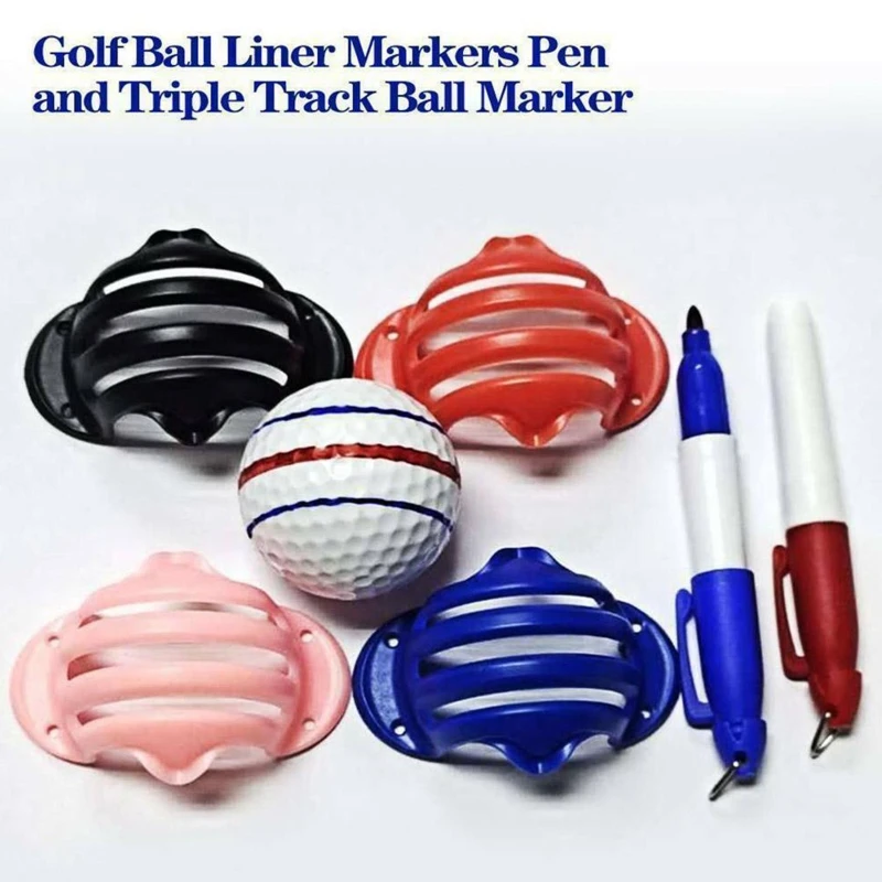 

2022 New Golf Ball Liner Marker Template Marks Tool Golf Scribe Golf Ball Putting Marker