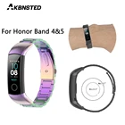 AKBNSTED металлический ремешок из нержавеющей стали для Huawei Honor Band 54, Смарт-часы, браслет для фитнеса для мужчин и женщин, сменный Браслет