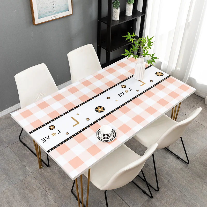 Улучшенная скатерть из ПВХ для кухонного стола чайный коврик маслостойкая ткань
