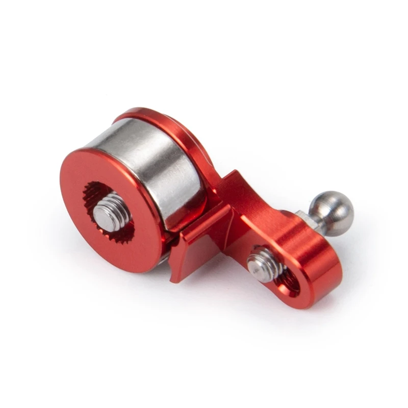 

6PCS 25T Aluminum Alloy Adjustable Damping Servo Arm Horn for 1/10 RC Crawler Car Traxxas TRX4 TRX6 Red & Gray