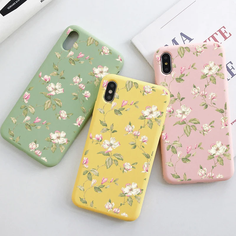 Цветочный силиконовый чехол для Huawei P Smart 2020 S Z Y6 Y7 Y9 2019 P30 P20 P10 P40 Lite E Pro Plus Mate 10 20 30 TPU