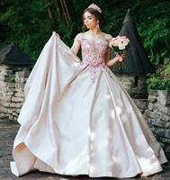 light pink quinceanera dress 2021 off shoulder sequins beads sweep train party princess sweet 16 gown vestidos de 15 a%c3%b1os
