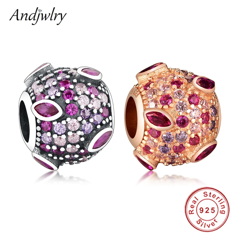 

Fit Pandora Charms Bracelet 925 Sterling Silver Original Beads Kiss Pave Charm Beads Making Berloque DIY Jewelry