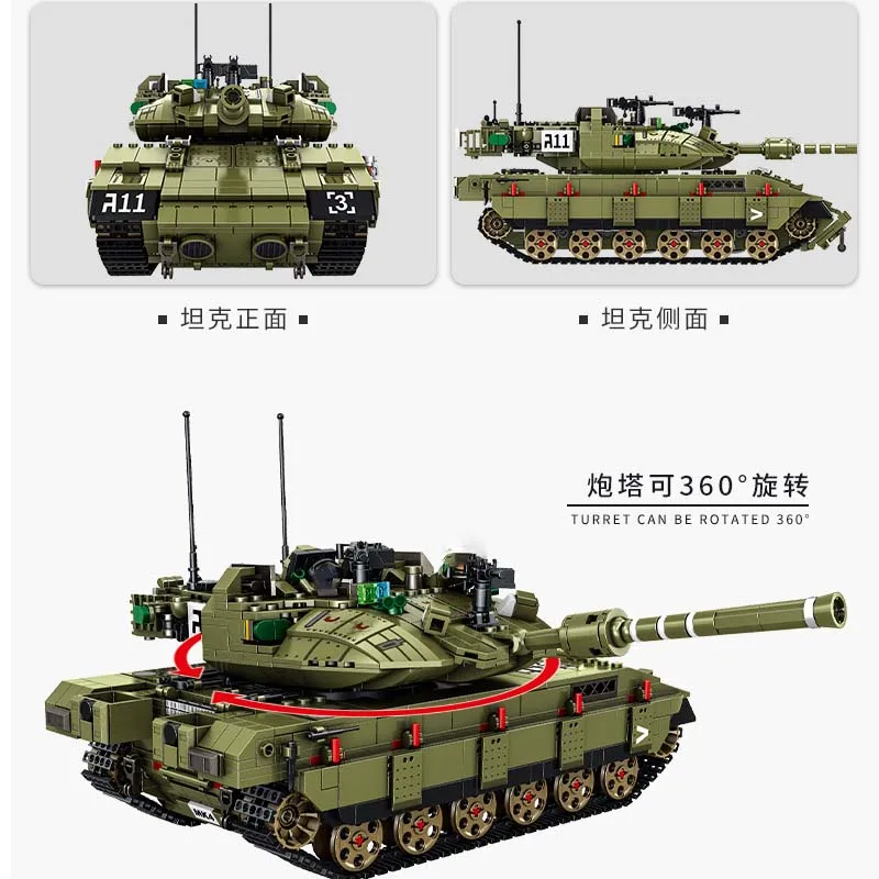 Военная серия модель танка из Израиля современный основной боевой танк Merkava MK4