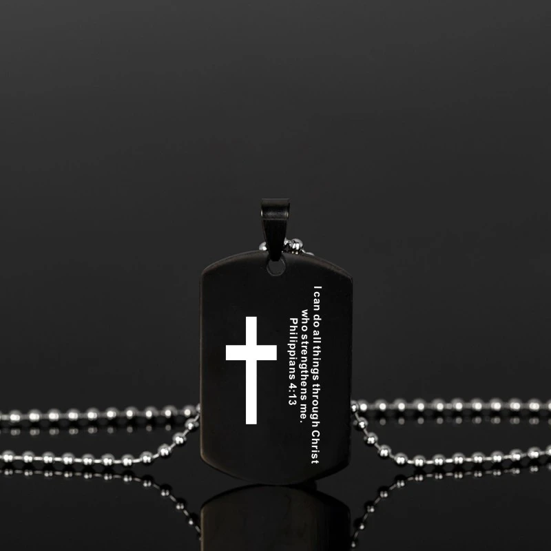 2021 Новое поступление крест Писания ожерелье стих из Христианской Библии молитва