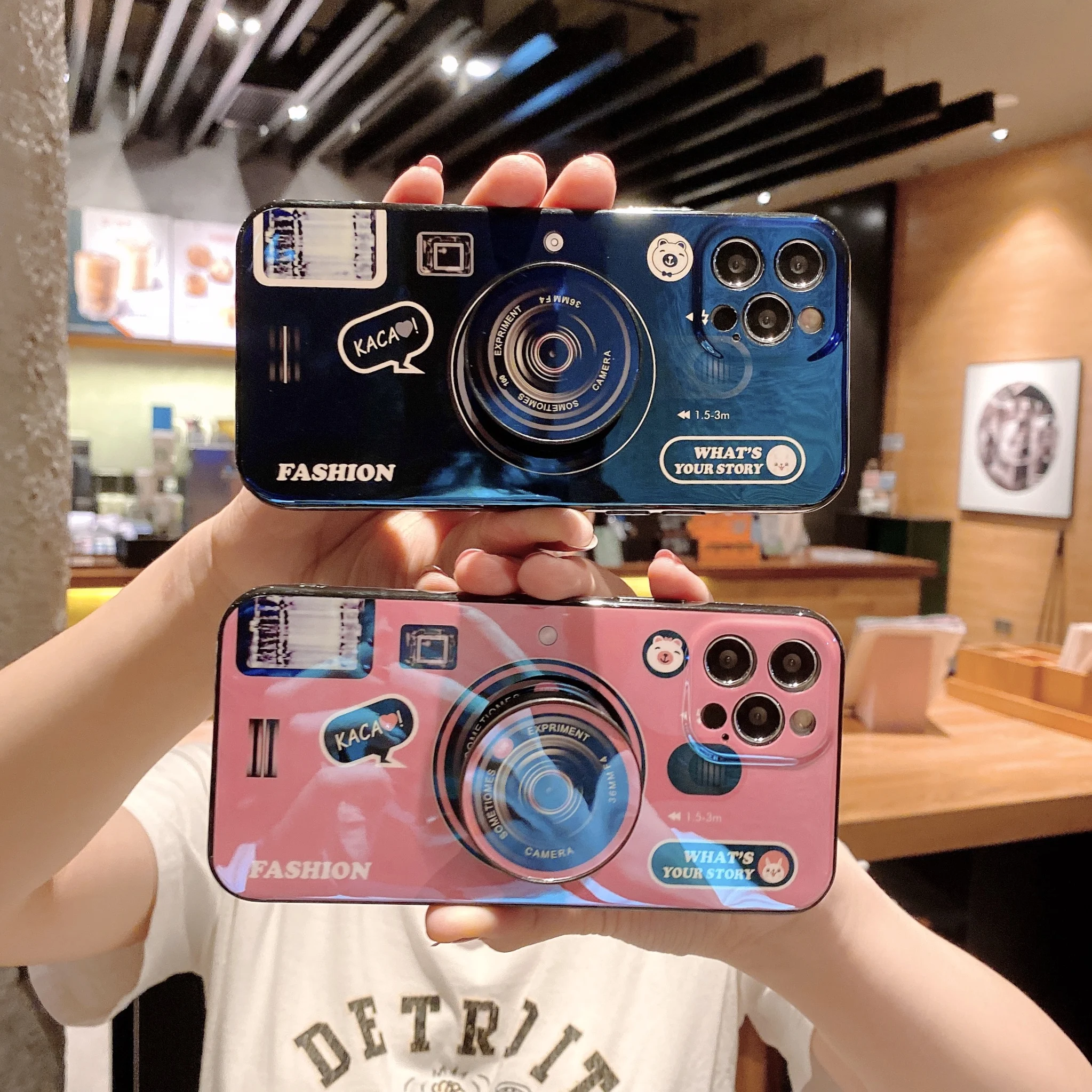 

Fashion Fold Holder Silicone Case For Xiaomi Mi 10T Pro 10T Lite 10 Lite Poco X3 X2 M3 Poco F2 Pro Redmi 9A 8A Retro Camera Case