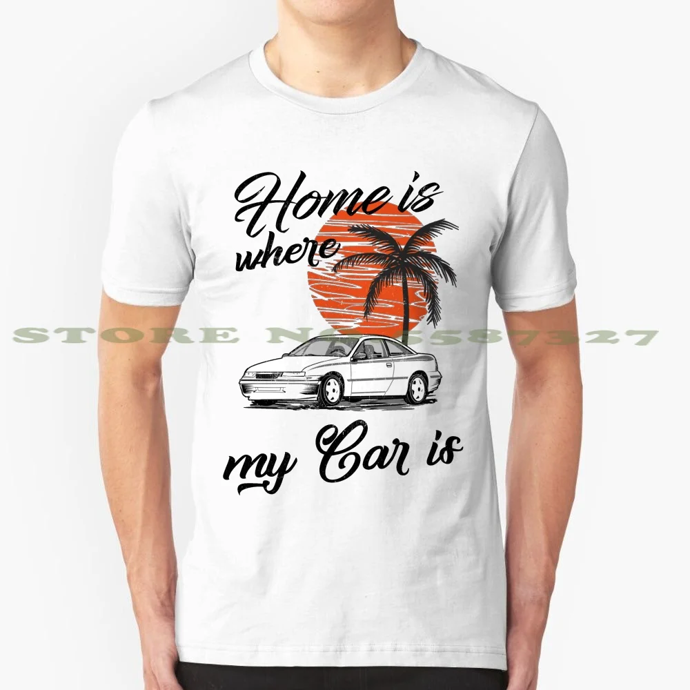 

Calibra & amp; Дом, где находится мой автомобиль; Черно-белая футболка для мужчин и женщин; Калибровка Calibra с энтузиастом Calibra