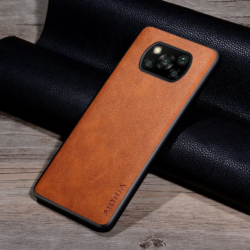 Чехол для Xiaomi Poco X3 Pro NFC GT тонкий Премиум чехол из искусственной кожи в деловом