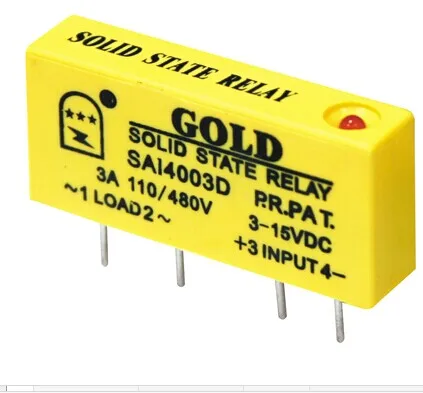 SAI4003D от постоянного тока до переменного 3 А SSR вход 3-15 в или 15-28 выход 40-480 В