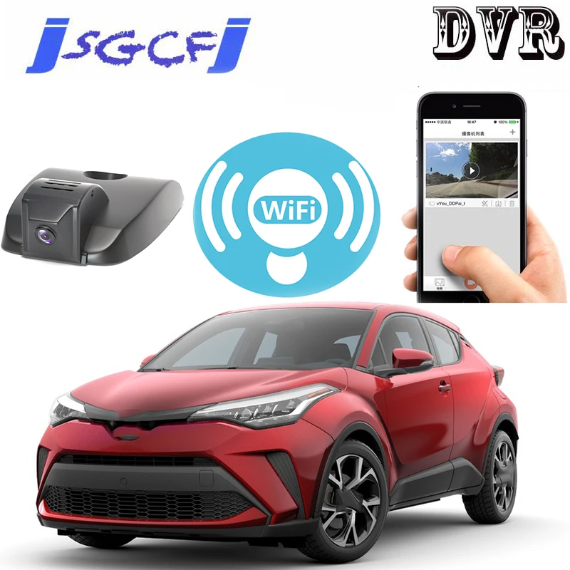 

Special Car Road Record WiFi DVR Dash Camera Driving Video Recorder HD Night Vision For Toyota C-HR AX10 AX50 2018~2021