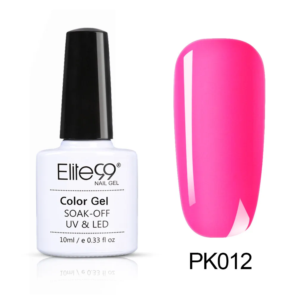 PK012 Elite99 гель лак для ногтей сыра замочить от сладкого цветной лак УФ-гель для ногтей карамельный цвет лак искусство УФ лак-гель - Цвет: PK012
