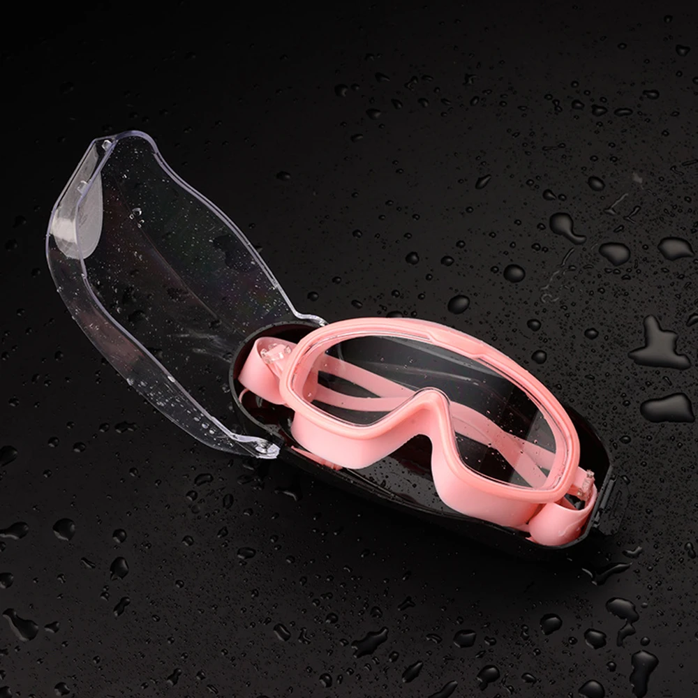 HD Professional Big Frame Swimming Glasses Goggles Waterproof And Anti-Fog Men Women Mask Equipment | Спорт и развлечения
