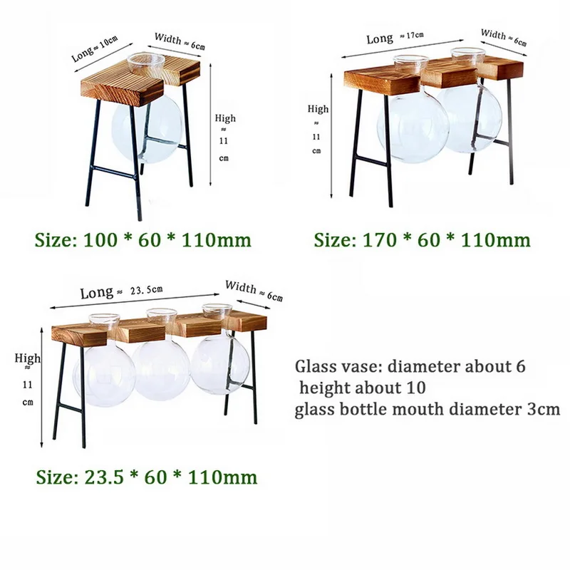 Новый Винтаж Стекло настольные растения бонсай для дома Свадебные Декоративные