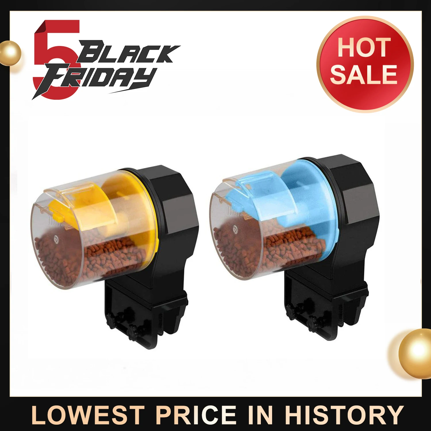 

Automatic Fish Feeder Moisture-proof Electric Fish Feeder Intelligent Timing For Holiday Vacation Aquarium Aquarium Accessories