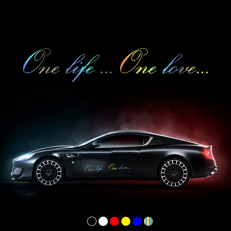 

CS30928# Various Sizes Vinyl Decal One Life...One Love... Car Sticker Waterproof Auto Decors on Motorcycle Bumper Rear Window