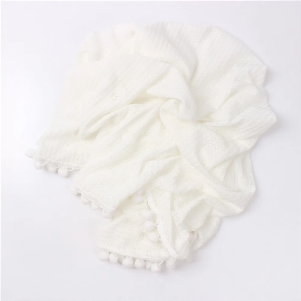 Детское одеяло 90x90 см вязаное Пеленальное Одеяло для новорожденных вафельная