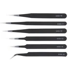 Промышленные пинцеты 1,5 мм, набор антистатических пинцетов из нержавеющей стали для ремонта мобильный телефон, прецизионный щипцы ESD ESD10-ESD15