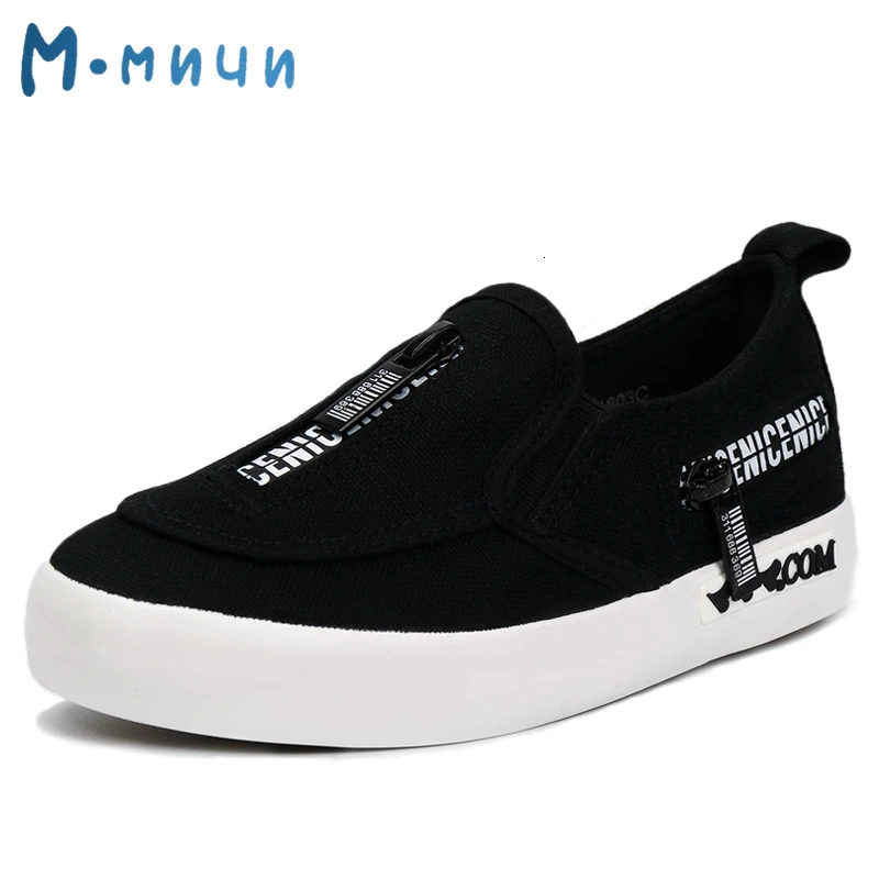 2019 Children Shoes Boys Breathable Canvas Sneakers Soft Slip on Kids Aged 4 8 Size 26 31 ML1803C|Кроссовки| |
