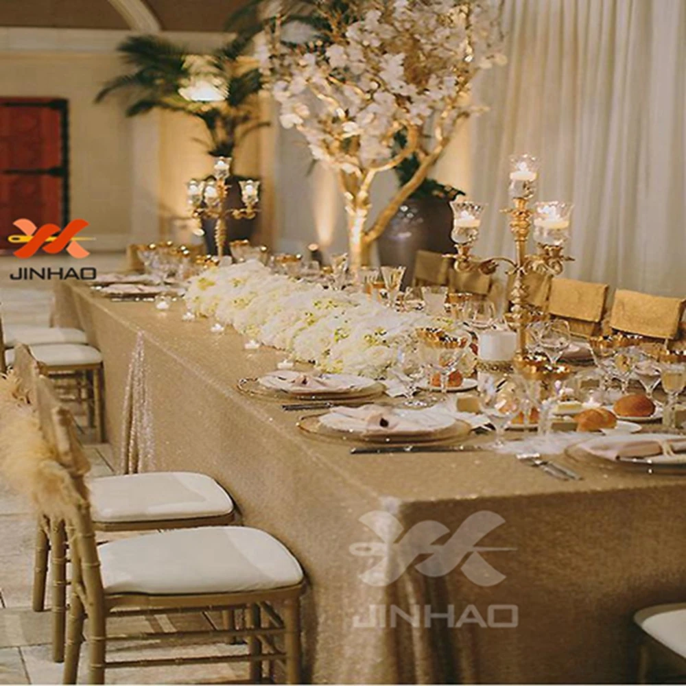 Скатерть из 100% полиэстера прямоугольная с блестками|Скатерти| |