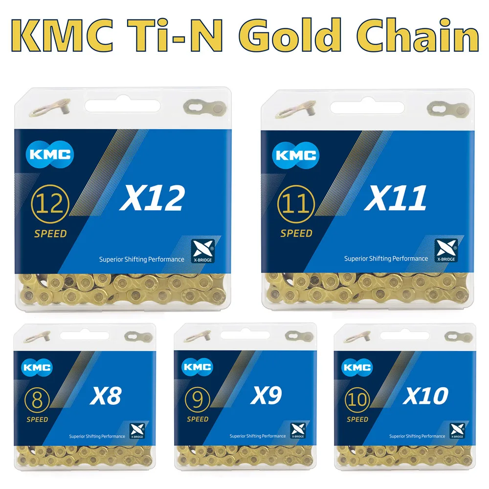 12-ступенчатая цепь для дорожного велосипеда KMC X8 X9 X10 X11 X12 Ti-N SRAM/Campagnolo | Спорт и