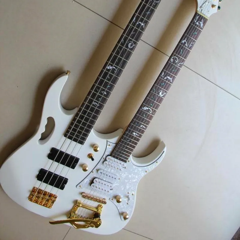 Двойной головкой электрогитара 12 струнная вы можете настроить цвет который вам