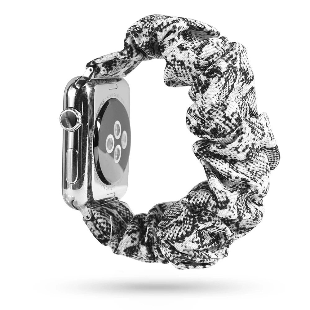 Новая мода резинка для волос эластичный ремешок для часов для Apple Watch 38 мм/40 мм 42 мм/44 мм Рождественский подарок браслет печатная ткань - Цвет ремешка: 30