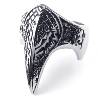 personality domineering eagle beak ring mens punk style finger ring for men women vintage viking pirate ring unisex jewelry