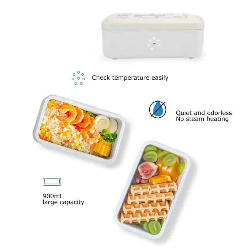 

Intelligent Electric Lunch Box Portable Heating Bento Box Food Warmer US 100V Heating Food Container
