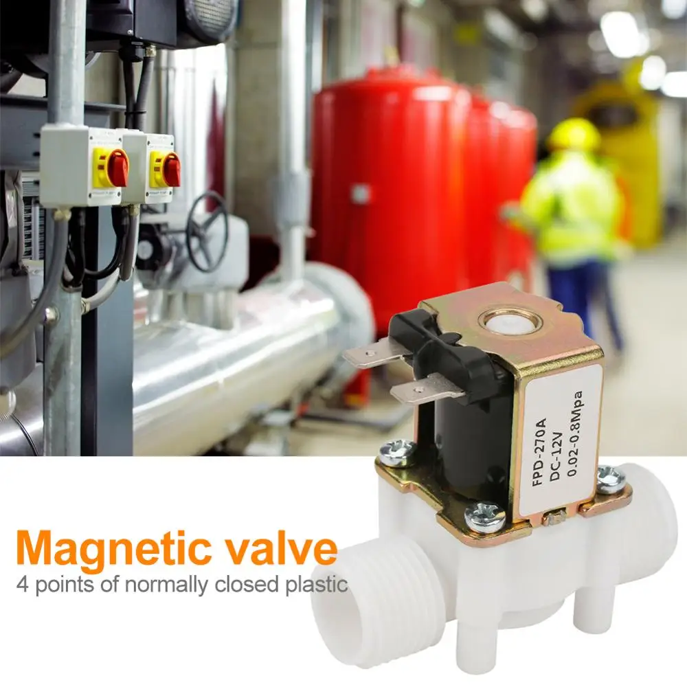 Пластиковый Соленоидный клапан 12 В магнитный дозатор для стиральной машины