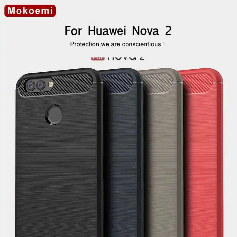 

Mokoemi Fashion Shock Proof Soft Silicone 5.0"For Huawei Nova 2 Case For Huawei Nova 2 Plus Cell Phone Case Cover