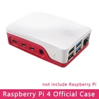 Оригинальный Официальный чехол для Raspberry Pi 4, белый и красный корпус, пластиковый корпус для Raspberry Pi 4, Модель B