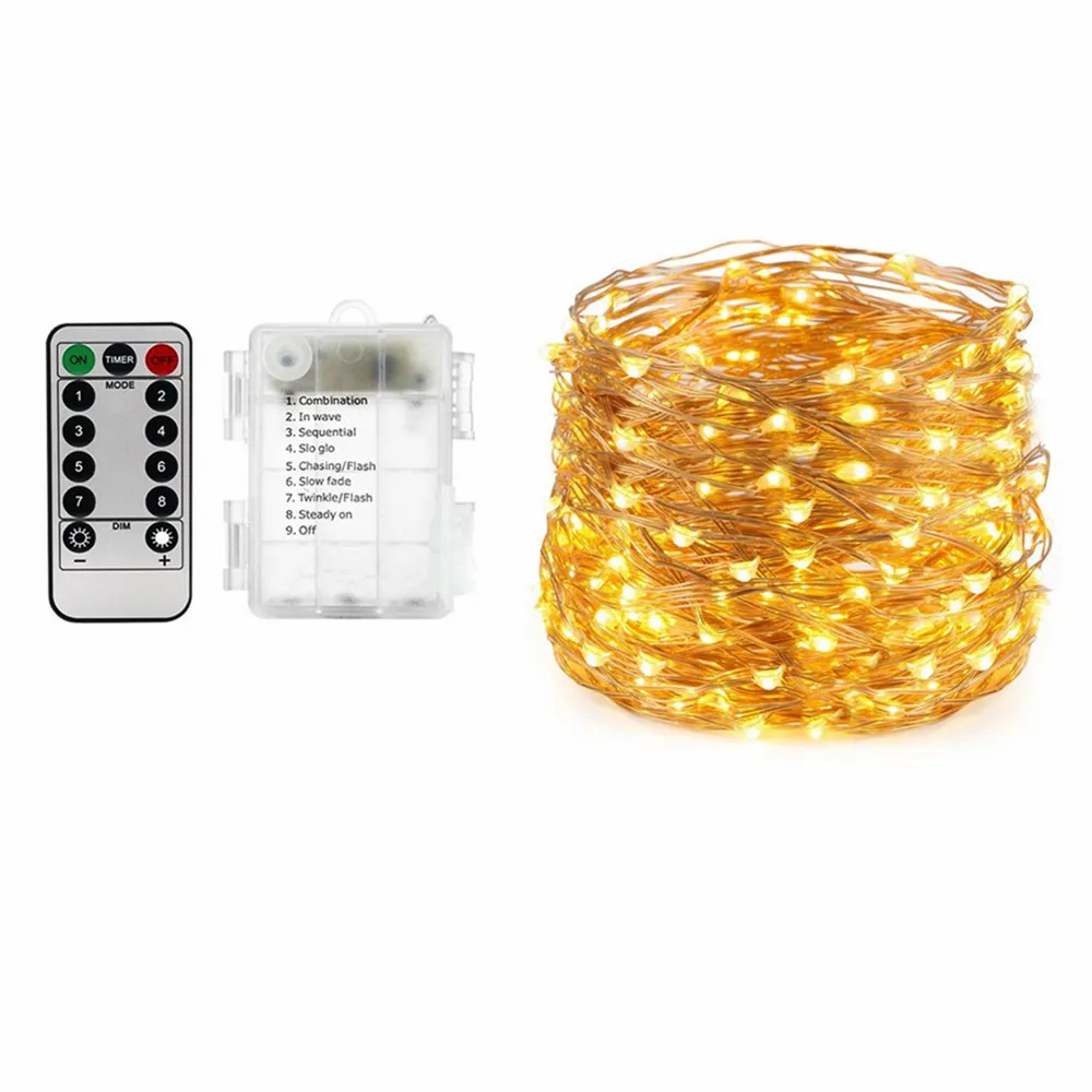 

Waterproof Fairy LED String Lights 5M 10M 3XAA Battery Operated LED Holiday Light for Garland Party Wedding Christmas Decoration
