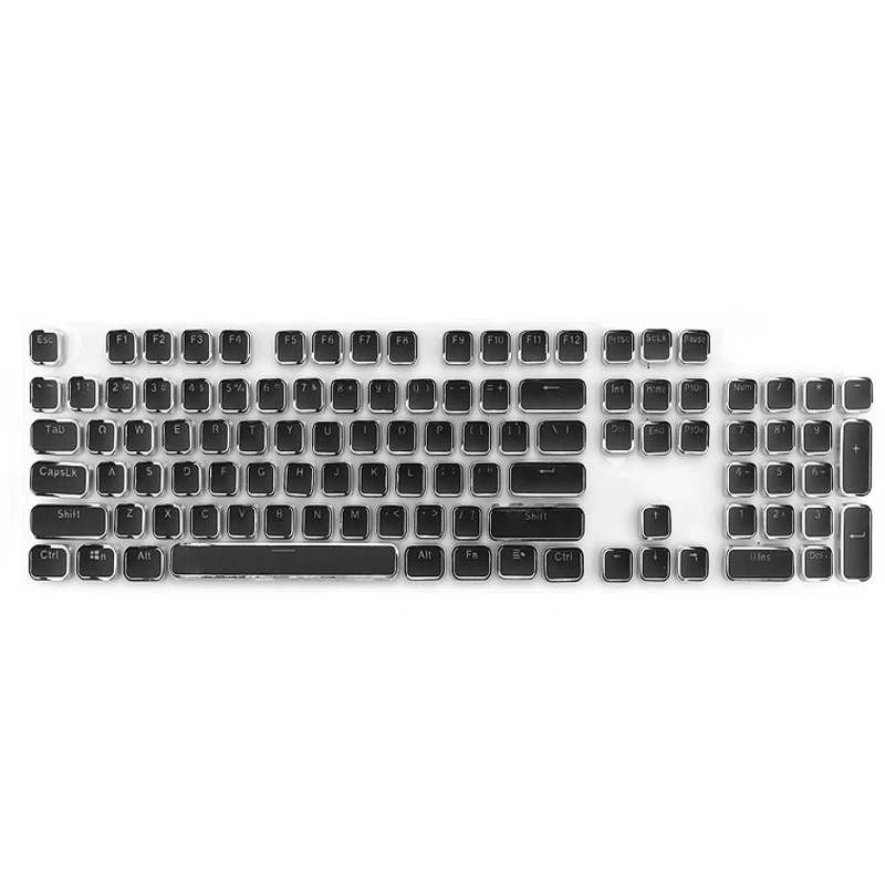 PBT 104 клавиш полупрозрачные колпачки для игровых механических клавиатуры с подсветкой замена