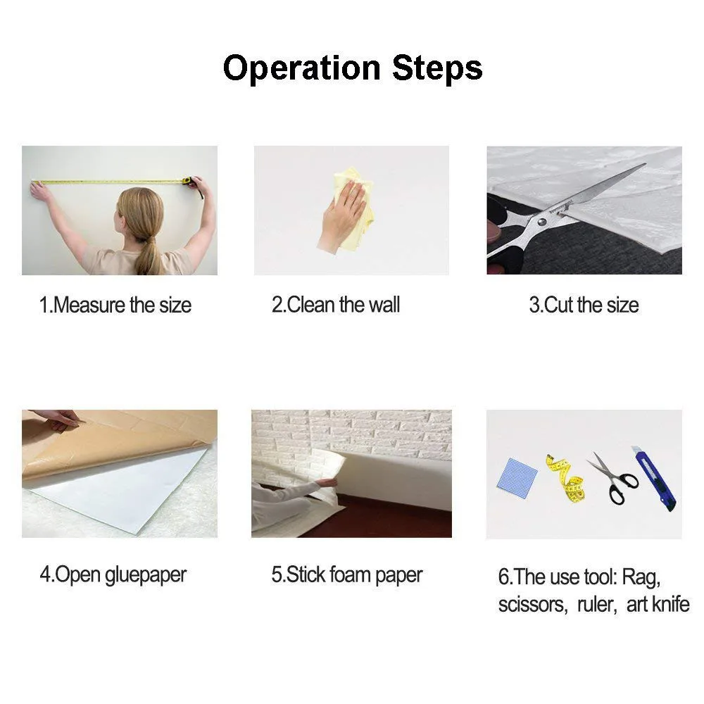 Самодельные 3D наклейки на стену фотообои с имитацией кирпичной стены обои для