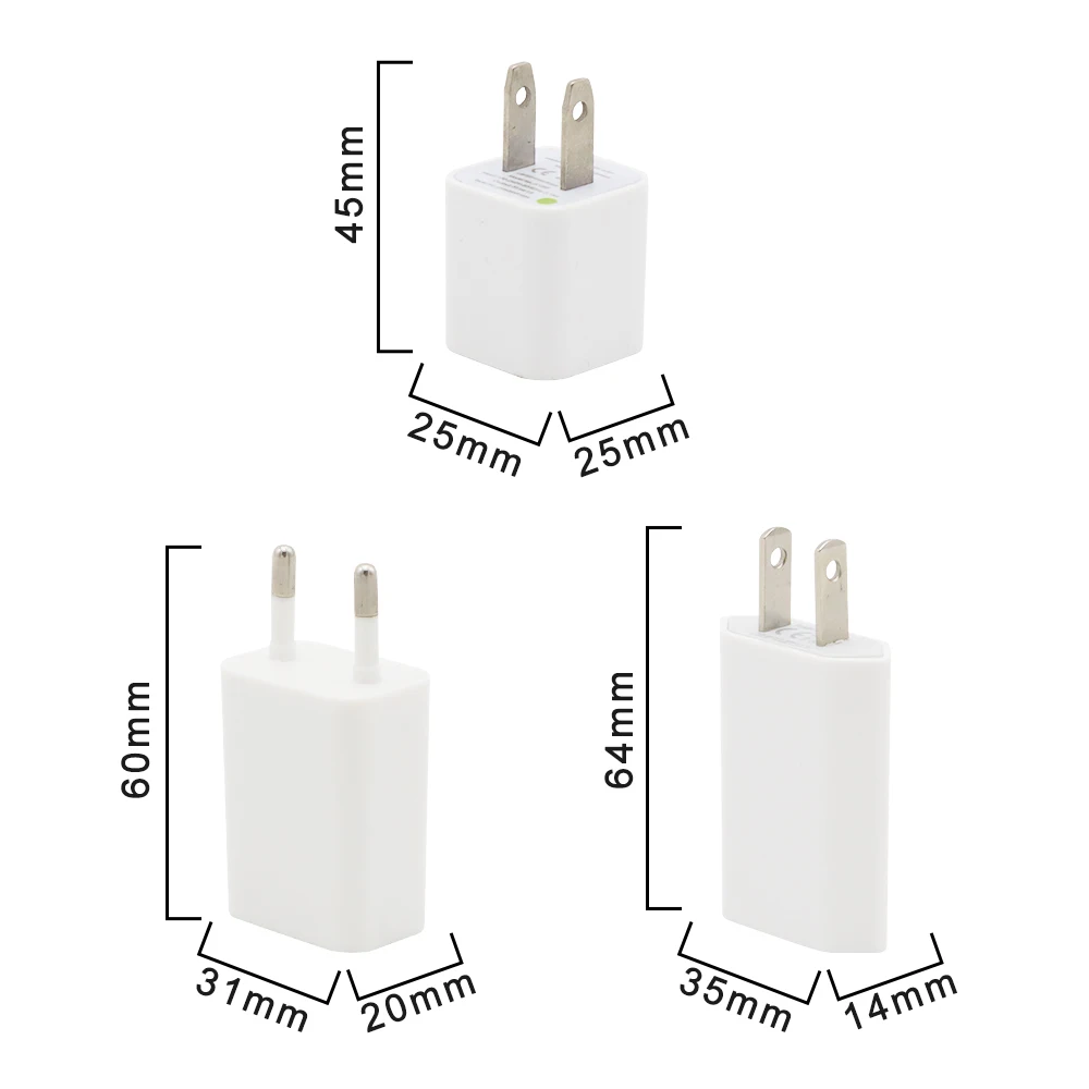 USB-адаптер с вилкой для ЕС и США 1 А 5 в пост. Тока | Лампы освещение