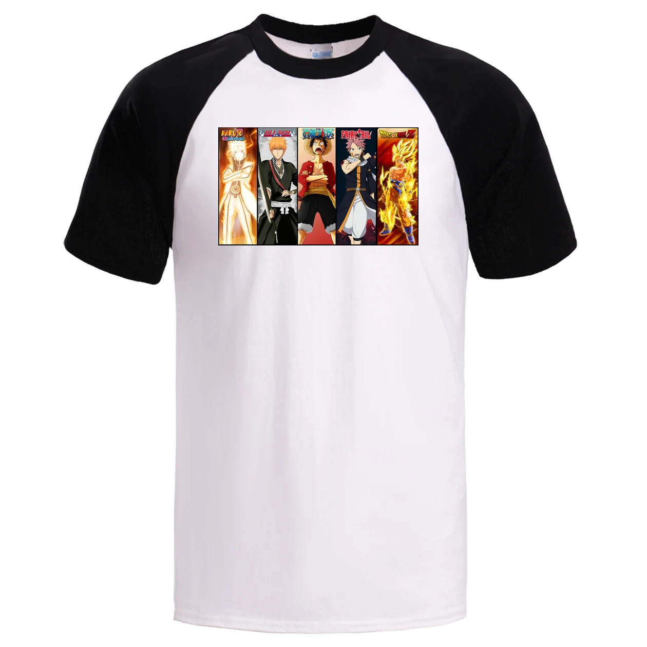 Мужская цельная футболка летняя в японском стиле аниме реглан Футболка Луффи