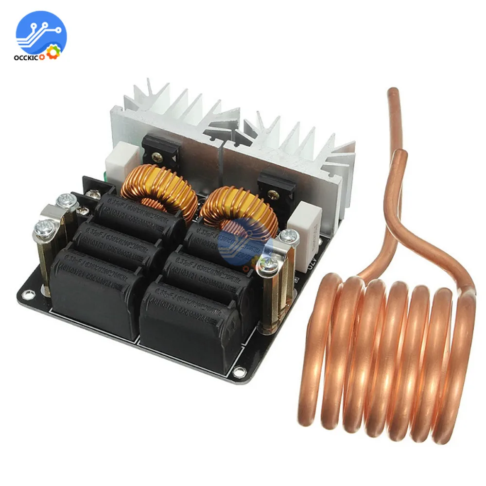 Высокая Мощность 20A 1000W ZVS низкое нулевой Напряжение индукционный нагрев Доска модуль постоянного тока 12 V-48 V Flyback драйвер нагреватель для DIY Высокое качество
