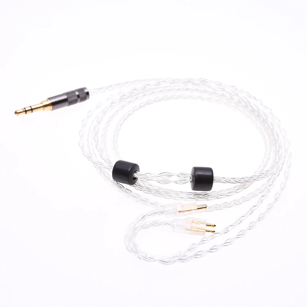 4ft Hi-end 8 Cores 5n Silver Plated Audio Headphone Upgrade Cable Compatible For Fitear MH334 MH335D NH205 togo334p F111