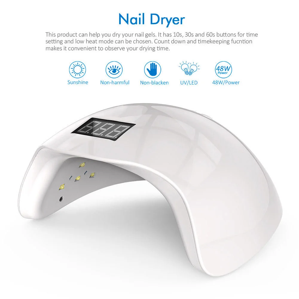 Сушилка для лака ногтей 48 Вт сушка гель-лака с таймером лак инструментов SMR88 |