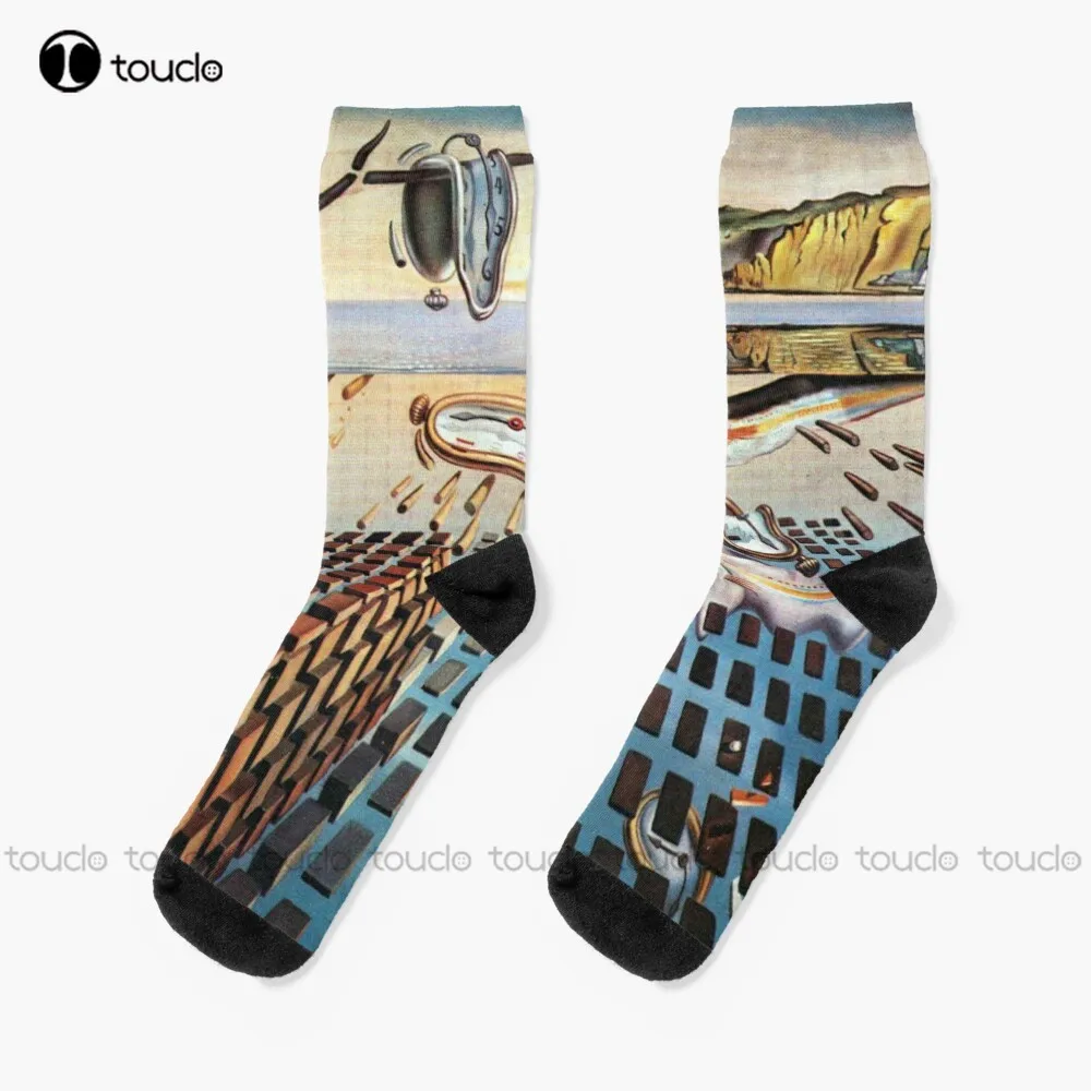 

Salvador Dali Surrealist. The Disintegration Of The Persistence Of Memory (1952-1954). Socks Navy Soccer Socks Fashion New